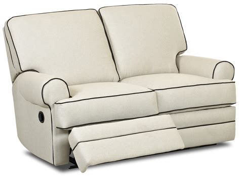 Classic Power Reclining Loveseat With Rolled Arms By Klaussner Wolf