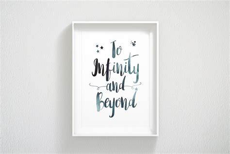 To Infinity And Beyond Quote Art Poster Print Art Print Studio