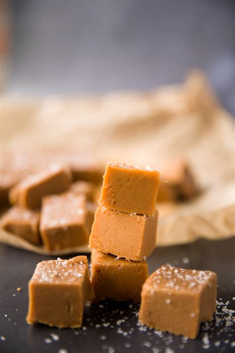 Aug 10, 2018 · in large bowl, gently stir together peaches, 3/4 cup sugar, the flour, cinnamon, vanilla and table salt. Salted Caramel Fudge | Recipe | Fudge