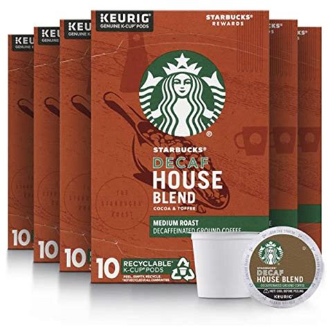 Starbucks Decaf K Cup Coffee Pods Decaf House Blend For Keurig