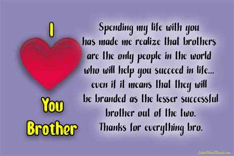 Brother Quotes Wishes And I Love You Brother Quotes And Wishes
