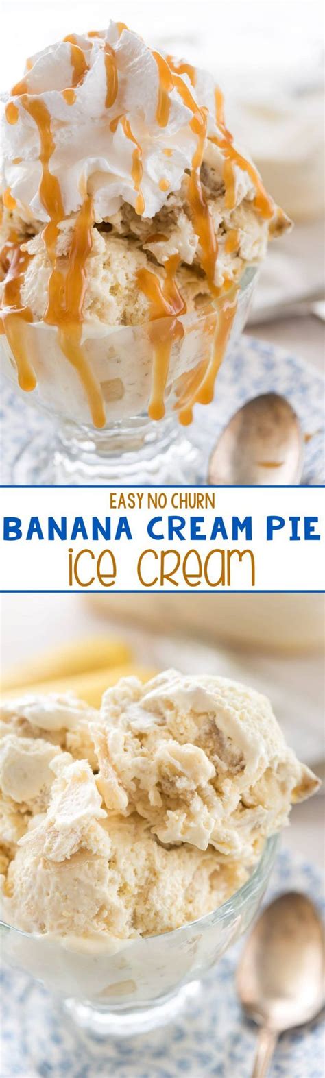 Chocolate banana ice cream tastes exactly like chocolate ice cream and is made with only 3 ingredients and they're all healthy. Banana Cream Pie Ice Cream {without a machine!} - Crazy or ...