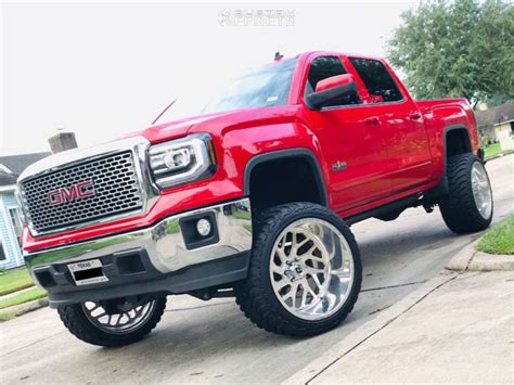 2014 Gmc Sierra 1500 With 24x14 76 Fuel Forged Ff29 And 35135r24 Amp