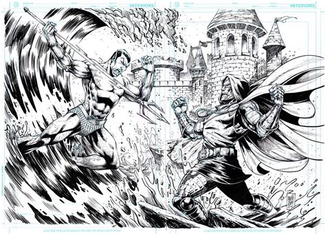 Namor Vs Dr Doom By Marcio Abreu In Stéphane S S My Pieces Comic Art
