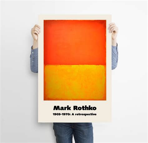 Mark Rothko Art Exhibition Poster Rothko Art Print Modern Etsy