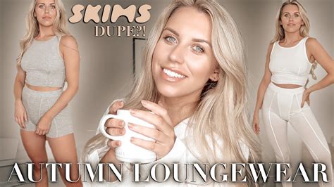 SKIMS DUPE?!! HUGE AUTUMN LOUNGEWEAR TRY ON HAUL NEW IN MISSPAP 2020 