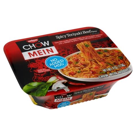 Nissin Chow Mein Spicy Teriyaki Beef Flavor Chow Mein Noodles 4 Oz