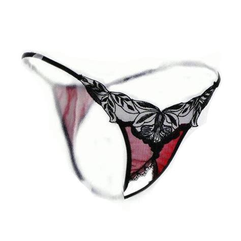 Wire Royal Embroidery Panty Sexy Low Waist Lace Embroidered T Thong In