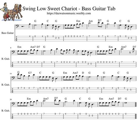 Printable Bass Guitar Tab Sheet Easytere