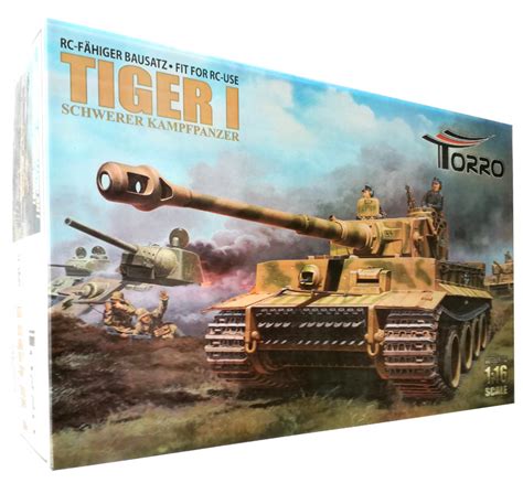 Tiger 1 Rc Capable Kit With Many Metal Parts 116 Torro