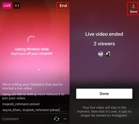 Get details of users by long press on saved photo and video. How To Save An Instagram Live Video