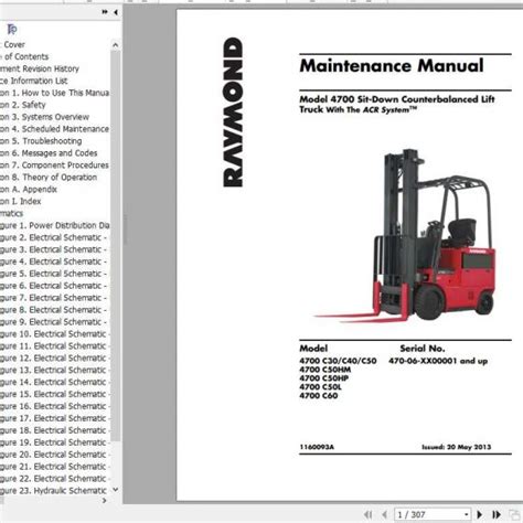 Raymond Easi Order Picker Part And Maintenance Manual