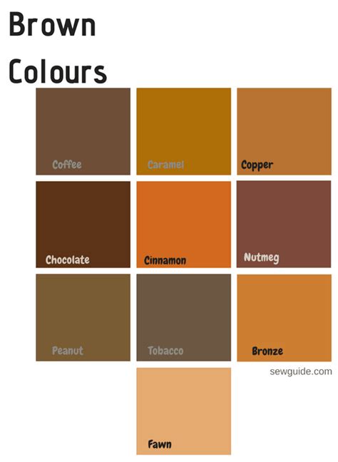 Color Names In Fashion Reference Guide For 100 Colours Sew Guide