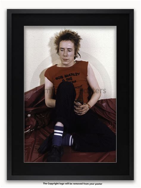 Framed With Black Mount Sex Pistols Johnny Rotten 1977 A1 Poster