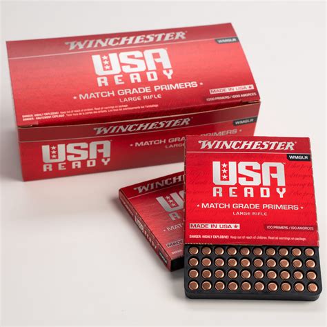 Winchester Large Rifle Match Primers 1000 Powder Valley