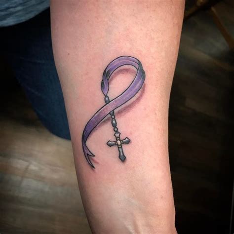 65 Best Cancer Ribbon Tattoo Designs And Meanings 2019