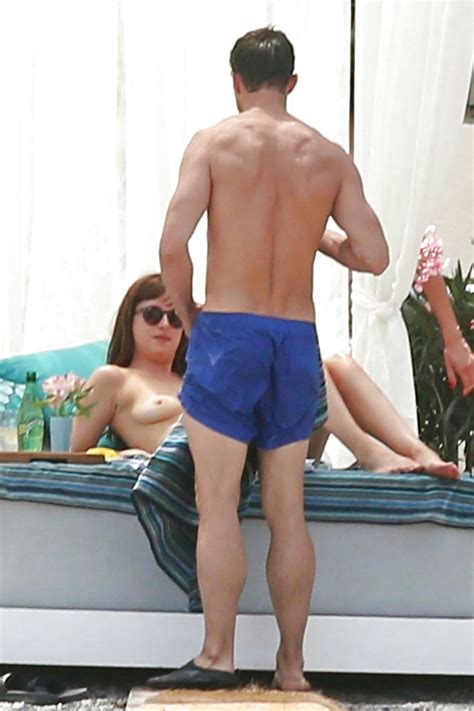 See And Save As Dakota Johnson Topless French Beach July Porn Pict
