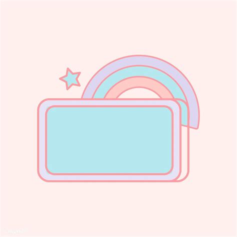 Cute Pastel Rainbow Sign Vector Free Image By Filmful