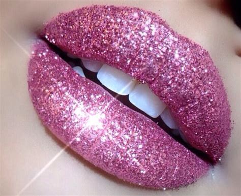 Pink Glitter Lips Glitter Lips Pink Lips Beauty Hacks Lips