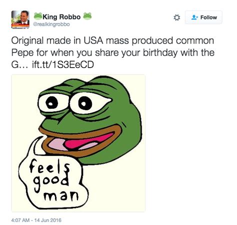 Pepe The Frog Declared A Hate Symbol By The Anti