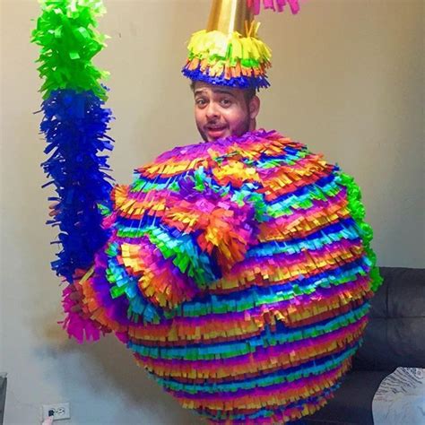 Diy Piñata Costume Pinata Halloween Costume Diy