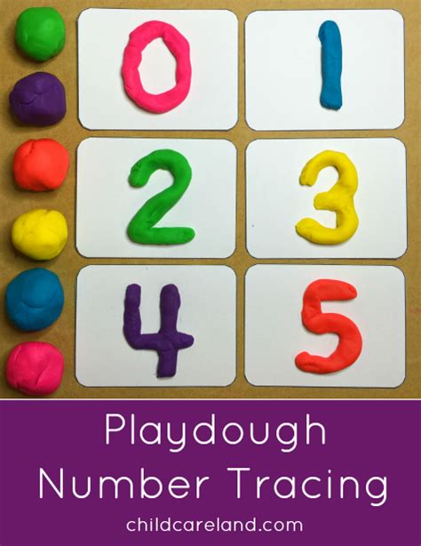 Playdough Number Tracing
