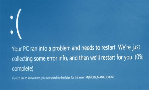 Solved Memory Management Bsod Windows