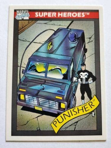 Punishers Battle Van Marvel Comics Cards 1990 Super Heroes 44