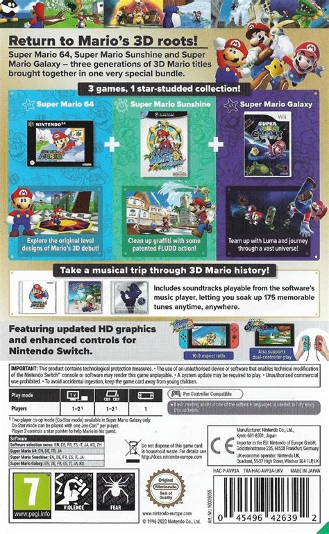 Super Mario 3d All Stars Box Shot For Nintendo Switch Gamefaqs