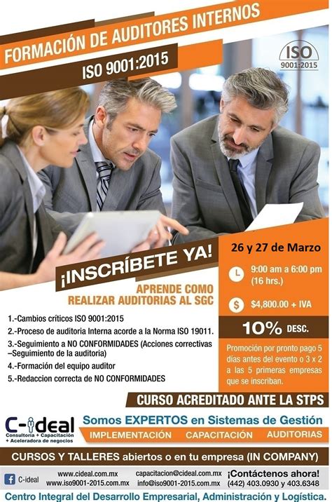 FormaciÓn De Auditores Internos Iso 9001 2015 Servicios