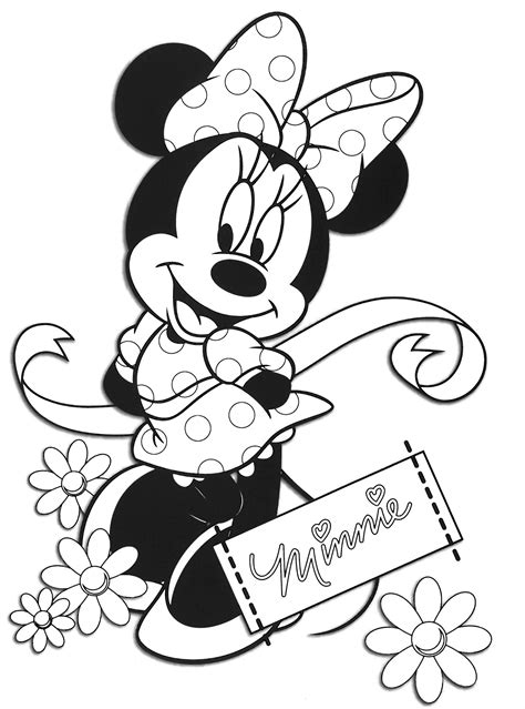 Desenhos Infantis Para Colorir Da Minnie Mouse Skiss