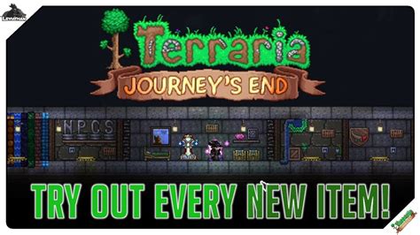 Terraria 14 How To Try Out Every New Item Yourself Builders