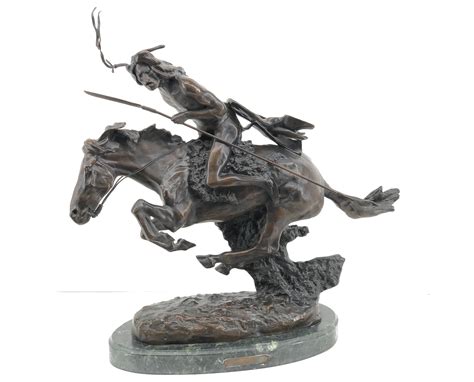 Lot Frederic Remington Cheyenne Bronze Sculpture 8500 Appraisal