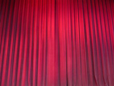 Red Curtains Drapery Theater Velvet Fabric Theatre Drapes Light