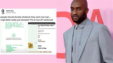 Off White Founder Virgil Abloh Apologises After Backlash To 50 Donation