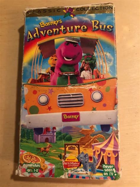Barney Barneys Adventure Bus Vhs 1997 2004 Picclick Ca
