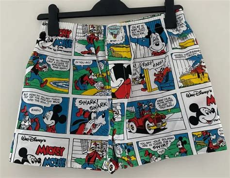 vintage 80s walt disney mickey mouse comic strip boxer shorts tex print ireland 34 08 picclick
