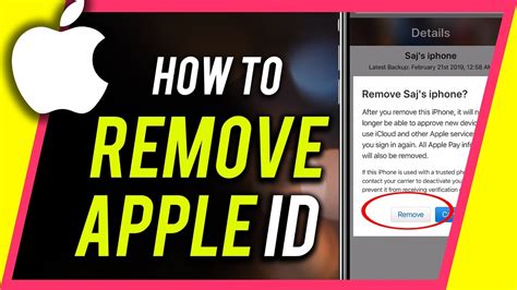 How To Remove Apple Id From Iphone Or Ipad Youtube