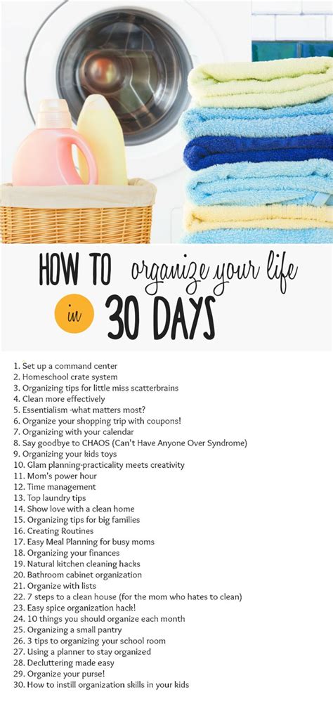 How To Organize Your Life In 30 Days Join The Challenge Organizing Challenges Organize Your