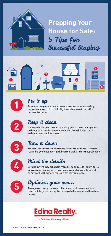 Infographic Prepping Your House For Sale Five Tips For