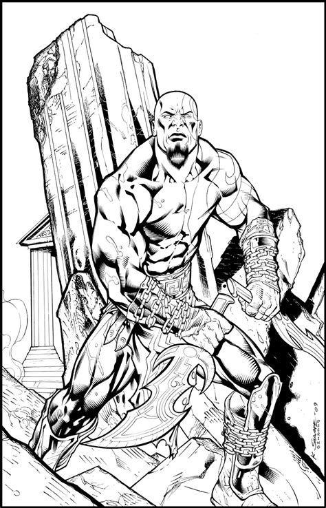 Kratos Coloring Pages Coloring Pages