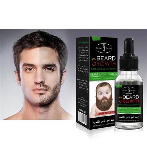 professional men beard growth enhancer facial nutrition moustache grow beard shaping tool beard