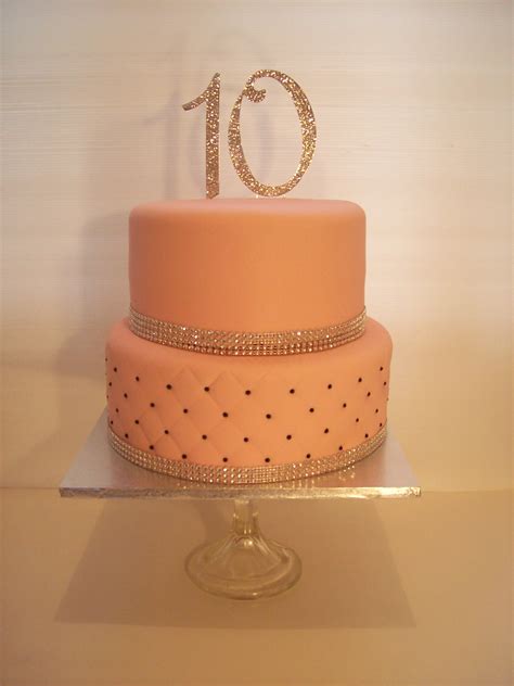 10th Anniversary Cake 395 • Temptation Cakes Temptation Cakes