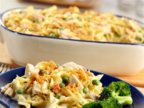 Add two zucchinis and you have a healthier version of a traditional tuna noodle casserole. Classic Tuna Noodle Casserole Recipe | Food Network