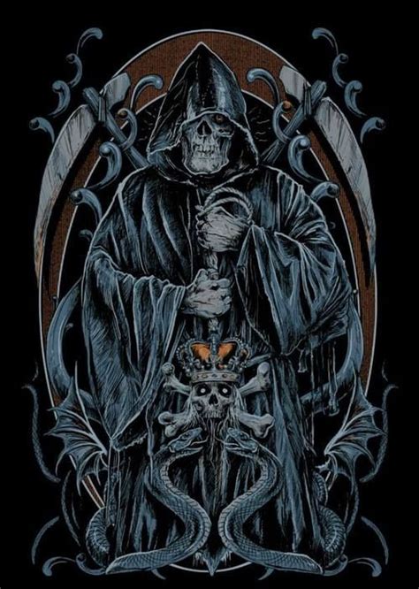 Pin By Skull Tastic On Skull Tastic Grim Reaper Art Skull Art Dark