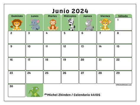 Calendario Junio 2024 Safari Ds Michel Zbinden Us