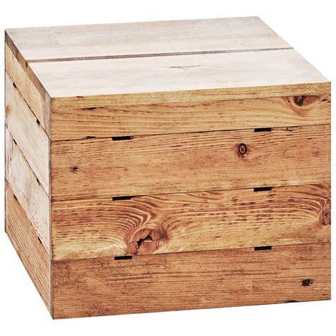 Cal Mil 3628 4 99 Madera Reclaimed Wood Square Crate Riser 12 X 12