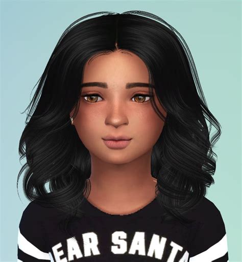 Sims 4 Kid Girl Hair Cc