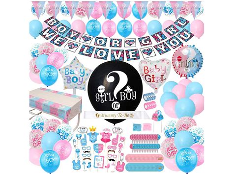 gender reveal party supplies 200 pieces 36 inch reveal etsy