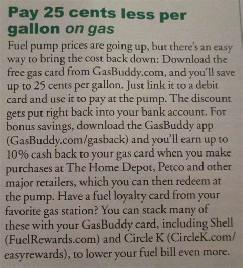 Download The Free Gas Card From And Youll Save Up To 25